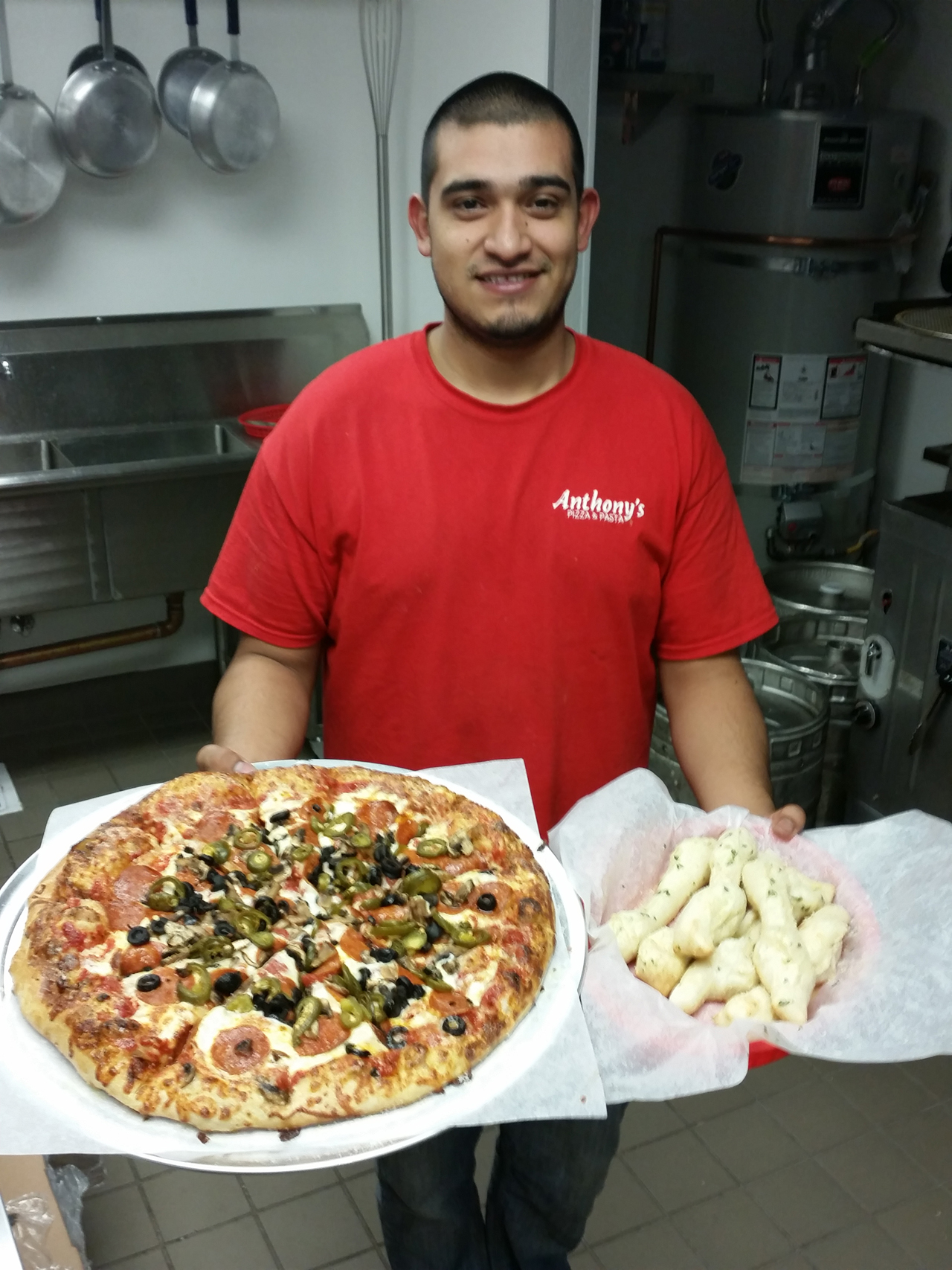 Anthony's Pizza & Pasta staff members in the Corona, CA area